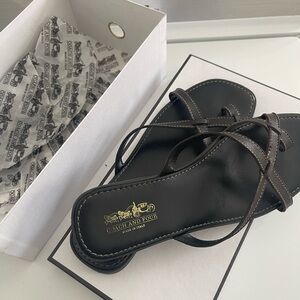 Coach and Four dark brown Sandals